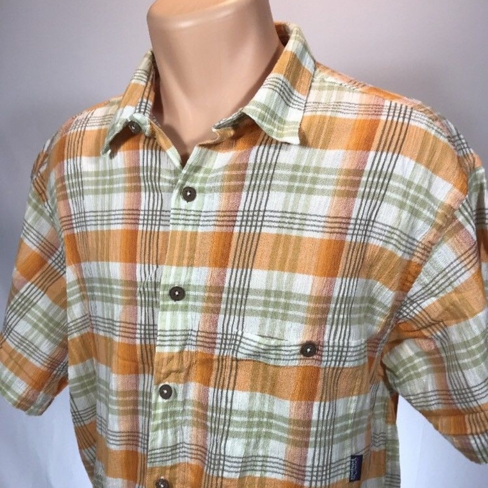 Paragonia XL Shirt Mens Short Sleeve Button Front
